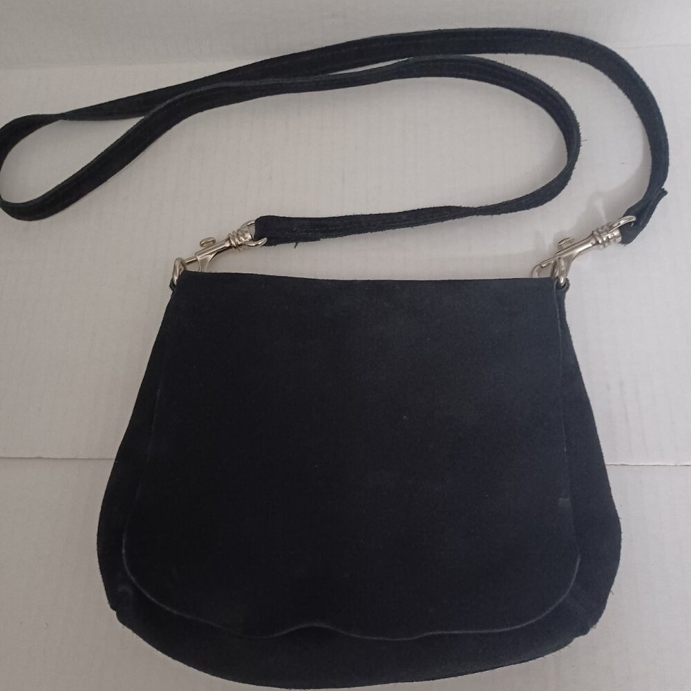 LA DOLCE VITA GENUINE LEATHER SUEDE CROSSBODY HANDBAG